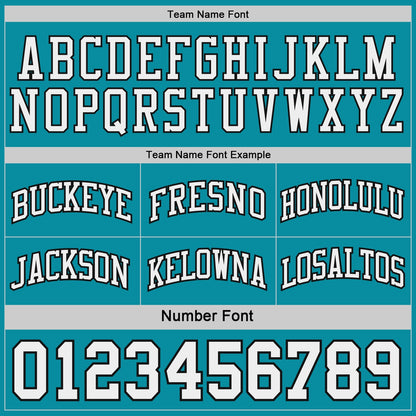 Custom Black White-Teal Side Panel Geometric Chevron Reversible Double Side Sublimation Basketball Set Jersey