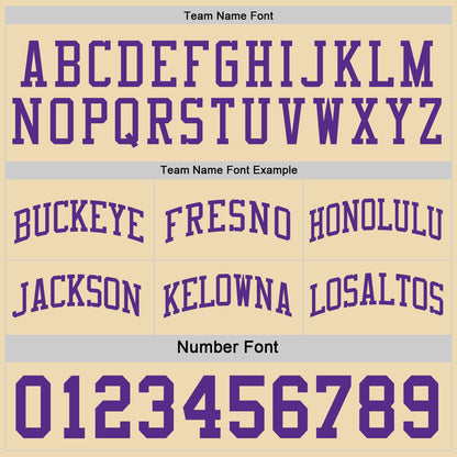 Custom Purple-Cream Side Panel Geometric Chevron Reversible Double Side Sublimation Basketball Set Jersey