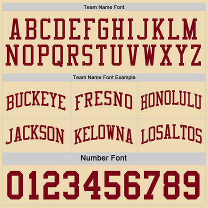 Custom Maroon-Cream Side Panel Geometric Chevron Reversible Double Side Sublimation Basketball Set Jersey