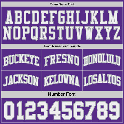 Custom Purple White-Gray Side Panel Geometric Chevron Reversible Double Side Sublimation Basketball Set Jersey
