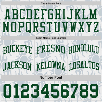 Custom Green-White Side Panel Stripe Sun Flame Reversible Double Side Sublimation Basketball Set Jersey