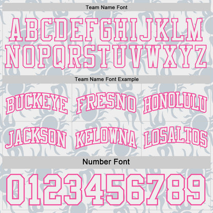 Custom Pink-White Side Panel Stripe Sun Flame Reversible Double Side Sublimation Basketball Set Jersey