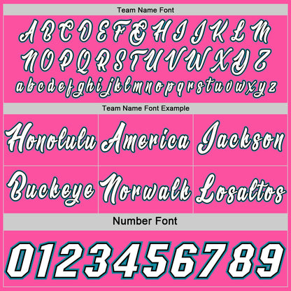 Custom Pink White Black-Teal Side Panel Stripe Geometric Triangle Gradient Dot Reversible Double Side Sublimation Basketball Set Jersey