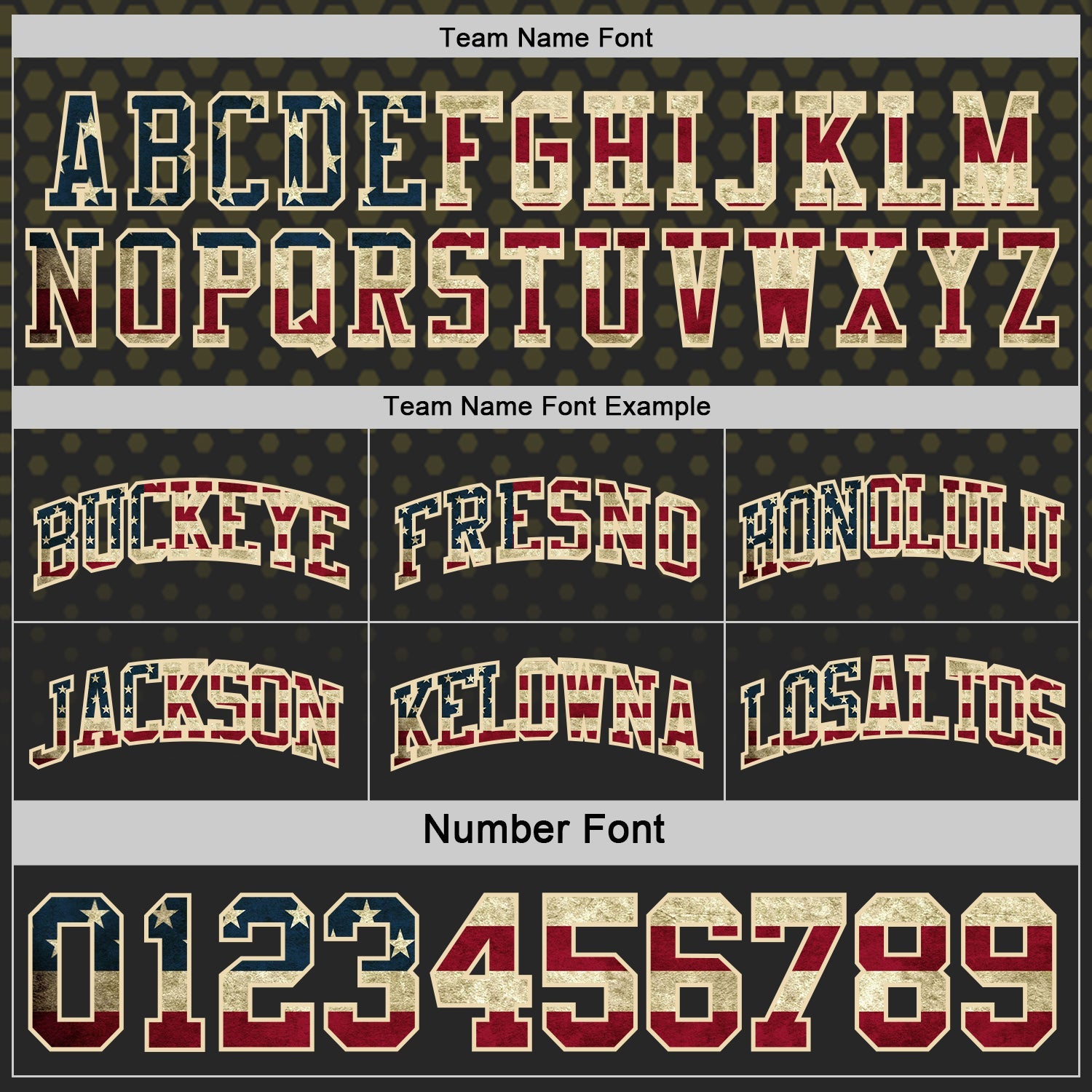 Custom Black Vintage USA Flag Olive-Cream Side Panel Stripe Gradient Geometric Honeycomb Reversible Double Side Sublimation Basketball Set Jersey