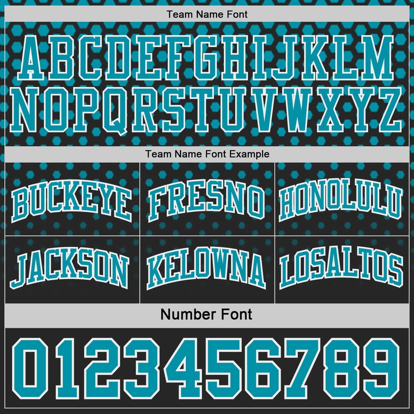Custom Black Teal White Side Panel Stripe Gradient Geometric Honeycomb Reversible Double Side Sublimation Basketball Set Jersey