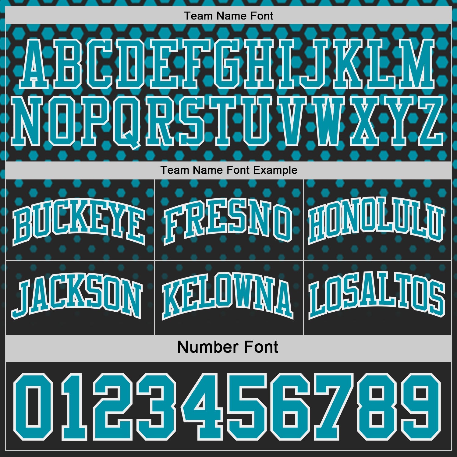 Custom Black Teal White Side Panel Stripe Gradient Geometric Honeycomb Reversible Double Side Sublimation Basketball Set Jersey