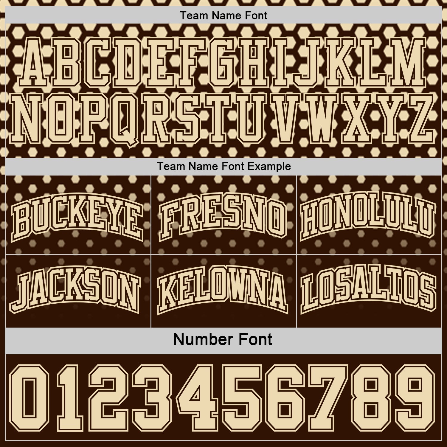 Custom Brown-Cream Side Panel Stripe Gradient Geometric Honeycomb Reversible Double Side Sublimation Basketball Set Jersey