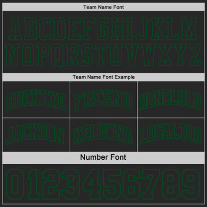 Custom Black(Cream)-Green Camo Side Panel Stripe Reversible Double Side Sublimation Basketball Set Jersey