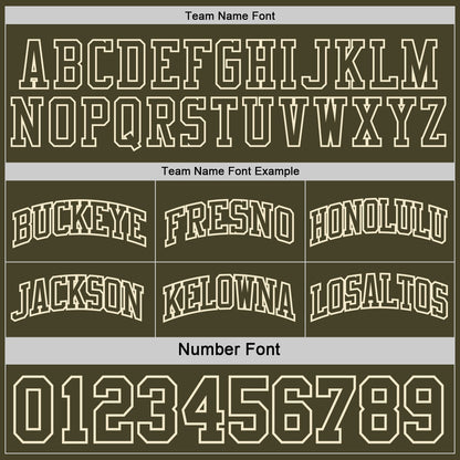 Custom Black(Olive)-Cream Digital Camo Side Panel Stripe Reversible Double Side Sublimation Basketball Set Jersey