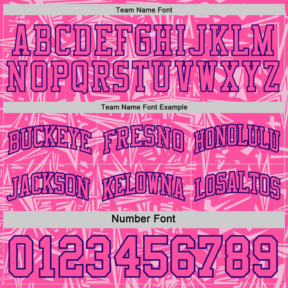 Custom Pink Purple-White Side Panel Stripe Stars Geometric Shatter Starburst Reversible Double Side Sublimation Basketball Set Jersey