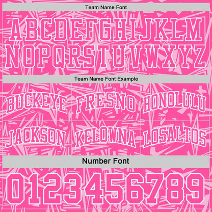 Custom Pink White-Sky Blue Side Panel Stripe Stars Geometric Shatter Starburst Reversible Double Side Sublimation Basketball Set Jersey