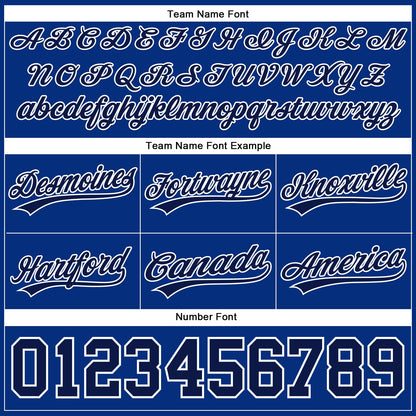 Custom Royal Navy-White Authentic Throwback Basketball Shorts