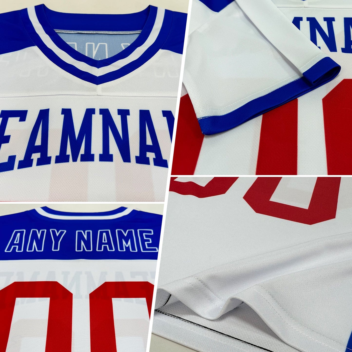 Custom Royal Gray-White Authentic Football Jersey