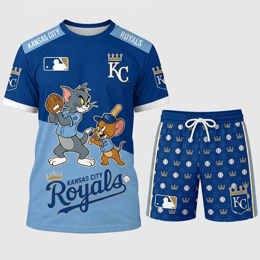 All USA Baseball Teams Inspired Fan Set, Graphic T-Shirt And Shorts Combo Outfit