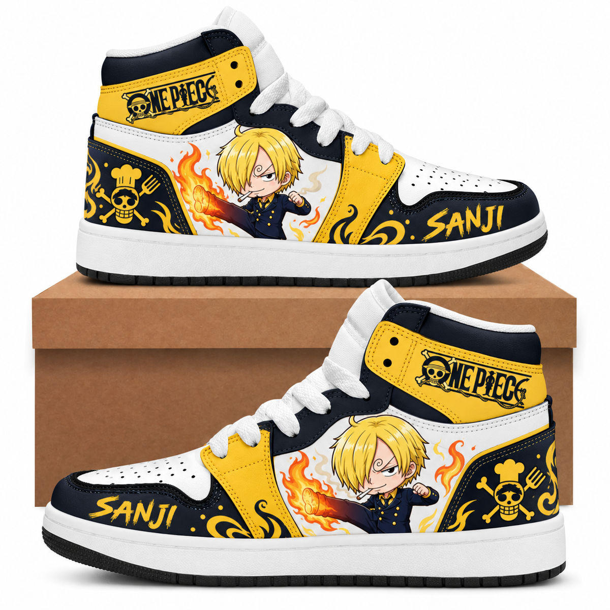 Limited Edition One Piece Squad Fan Shoes — Anime High Top Sneaker Gift
