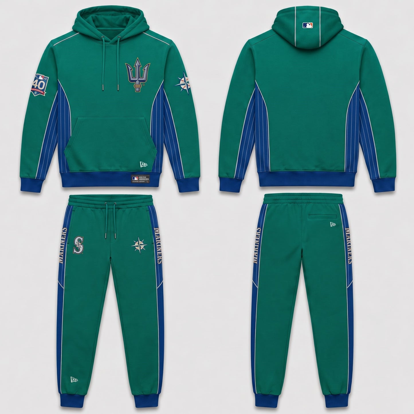Limited edition! Gifts for Fans - Hoodie & Sweatpants Set All 30 Teams MLB Available