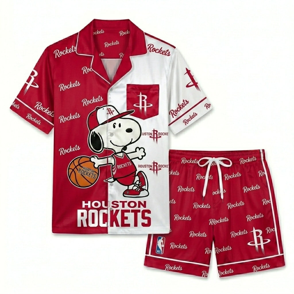 SHORT-SLEEVE PAJAMAS SET FOR BASKETBALL FAN