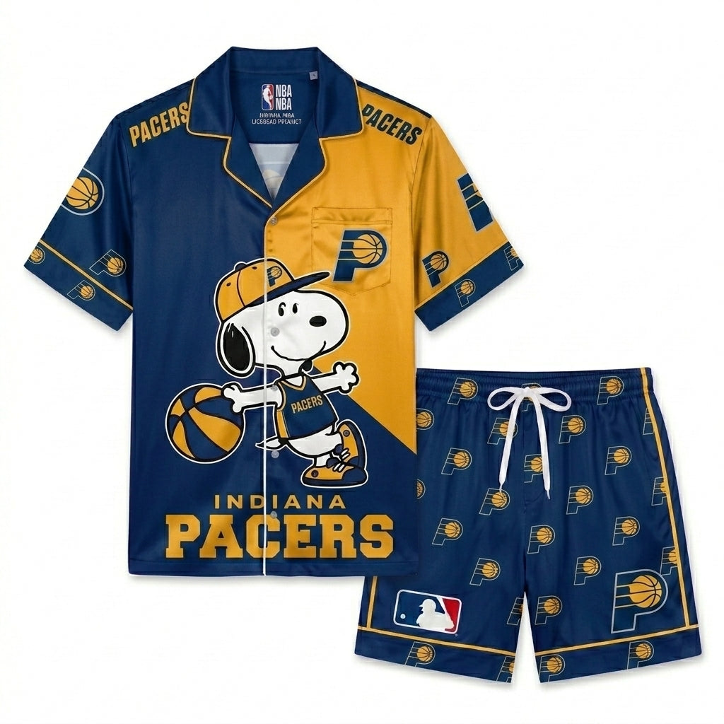 SHORT-SLEEVE PAJAMAS SET FOR BASKETBALL FAN