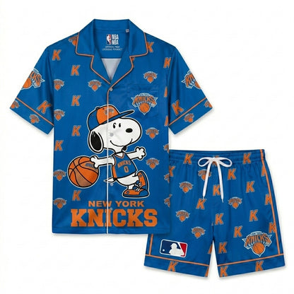 SHORT-SLEEVE PAJAMAS SET FOR BASKETBALL FAN