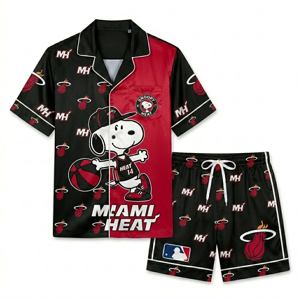 SHORT-SLEEVE PAJAMAS SET FOR BASKETBALL FAN