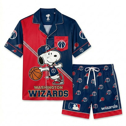 SHORT-SLEEVE PAJAMAS SET FOR BASKETBALL FAN