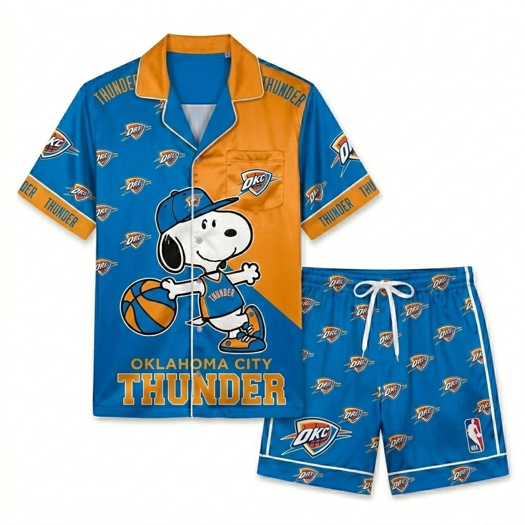 SHORT-SLEEVE PAJAMAS SET FOR BASKETBALL FAN