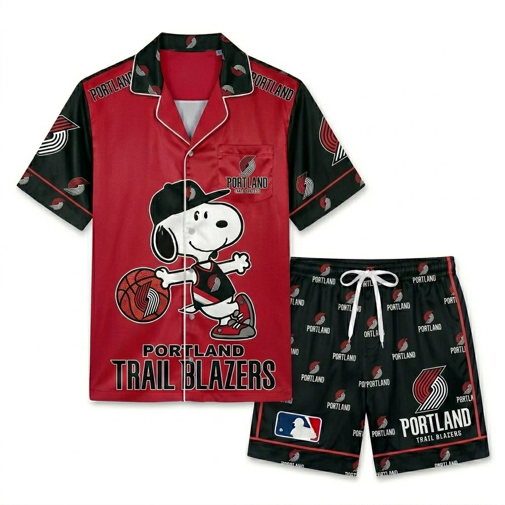 SHORT-SLEEVE PAJAMAS SET FOR BASKETBALL FAN