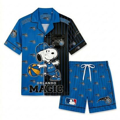 SHORT-SLEEVE PAJAMAS SET FOR BASKETBALL FAN