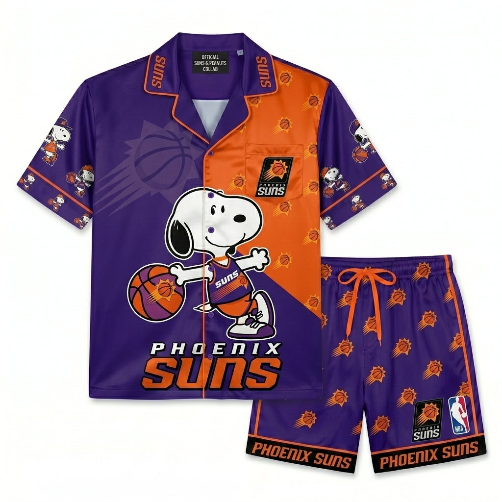 SHORT-SLEEVE PAJAMAS SET FOR BASKETBALL FAN