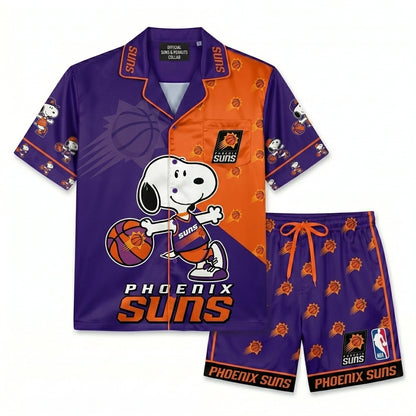 SHORT-SLEEVE PAJAMAS SET FOR BASKETBALL FAN