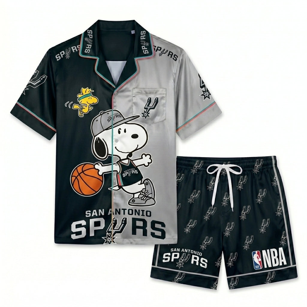 SHORT-SLEEVE PAJAMAS SET FOR BASKETBALL FAN