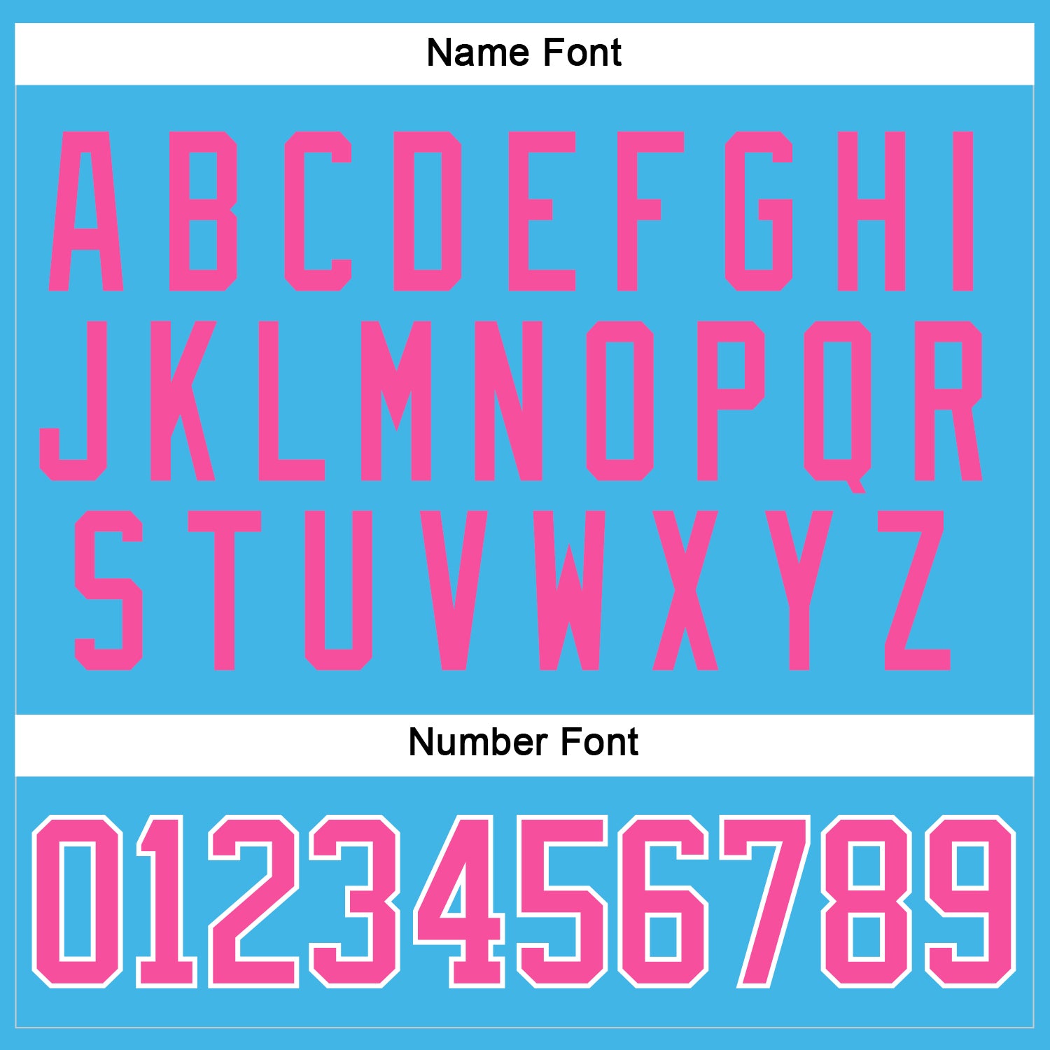 Custom Sky Blue Pink-White Hockey Jersey