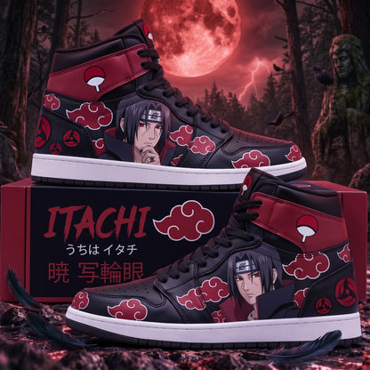 Uchiha Itachi High Top Sneakers — Naruto Inspired Fan Shoes