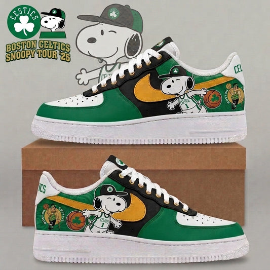 Snoopy NBA Basketball Fan Low Top Sneakers | All 30 Teams Available - Custom Fan Apparel Image 1