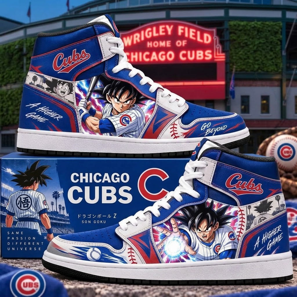 Son Goku x MLB Baseball Fan High Top Sneakers | All 30 Teams Available