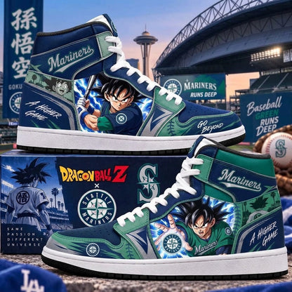Son Goku x MLB Baseball Fan High Top Sneakers | All 30 Teams Available