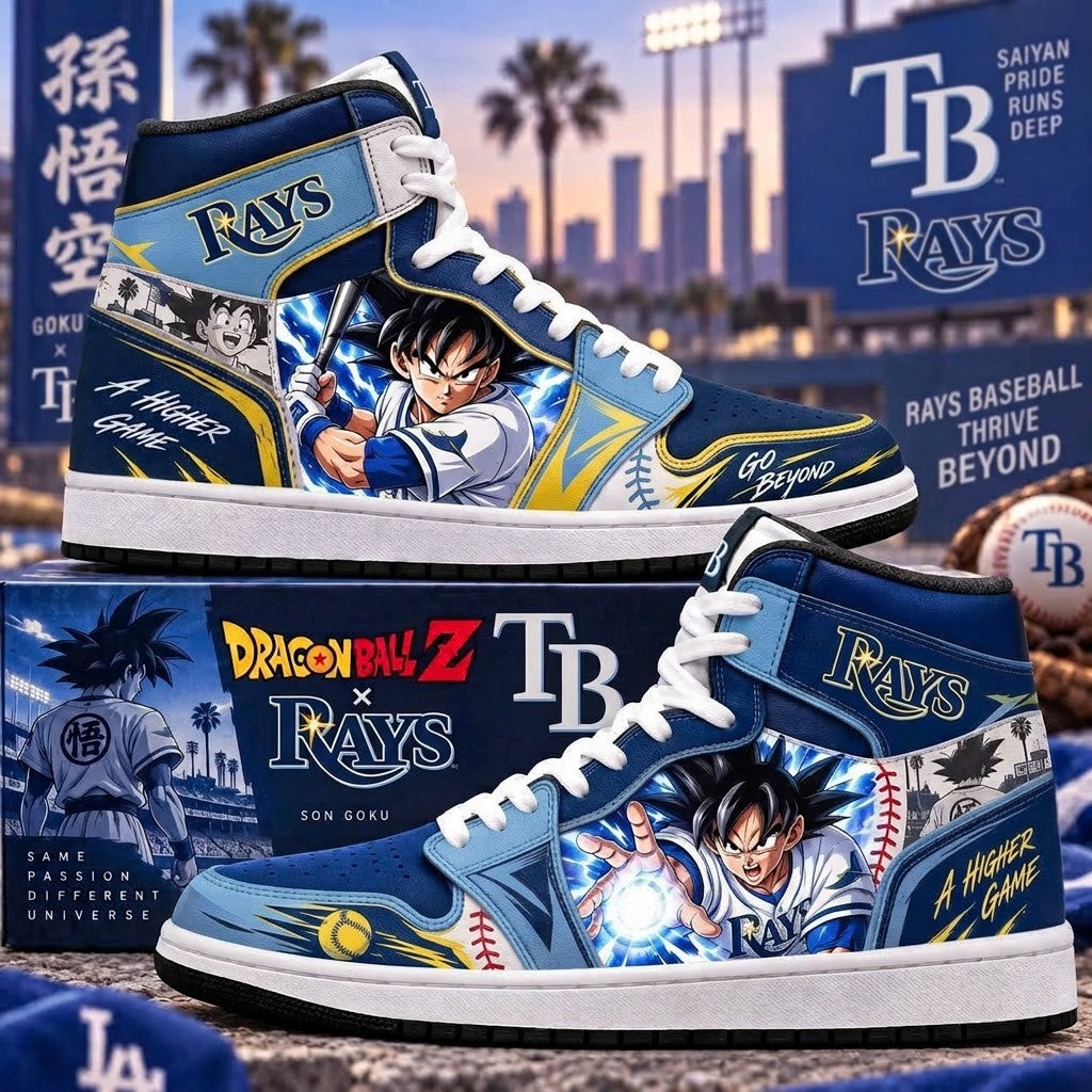Son Goku x MLB Baseball Fan High Top Sneakers | All 30 Teams Available