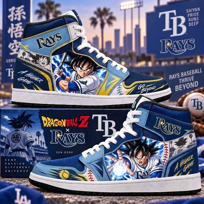 Son Goku x MLB Baseball Fan High Top Sneakers | All 30 Teams Available