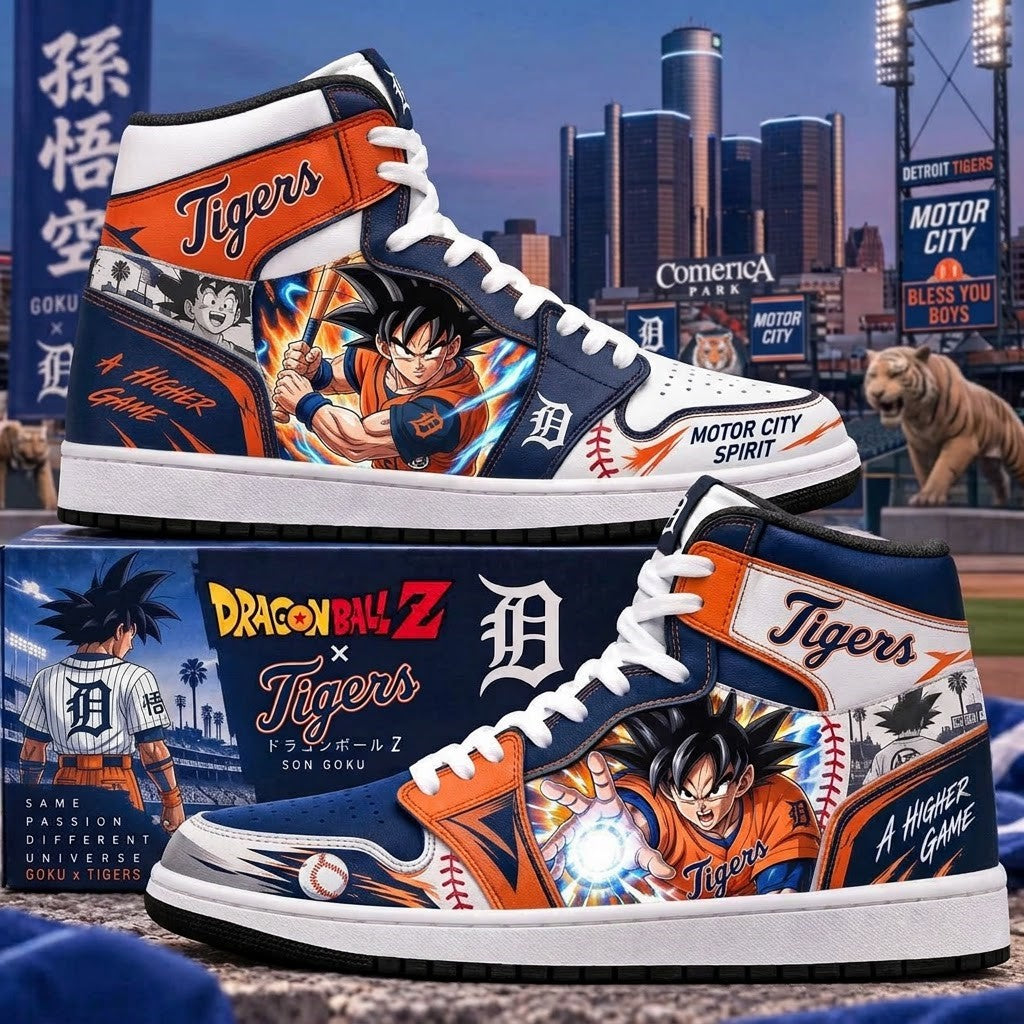 Son Goku x MLB Baseball Fan High Top Sneakers | All 30 Teams Available