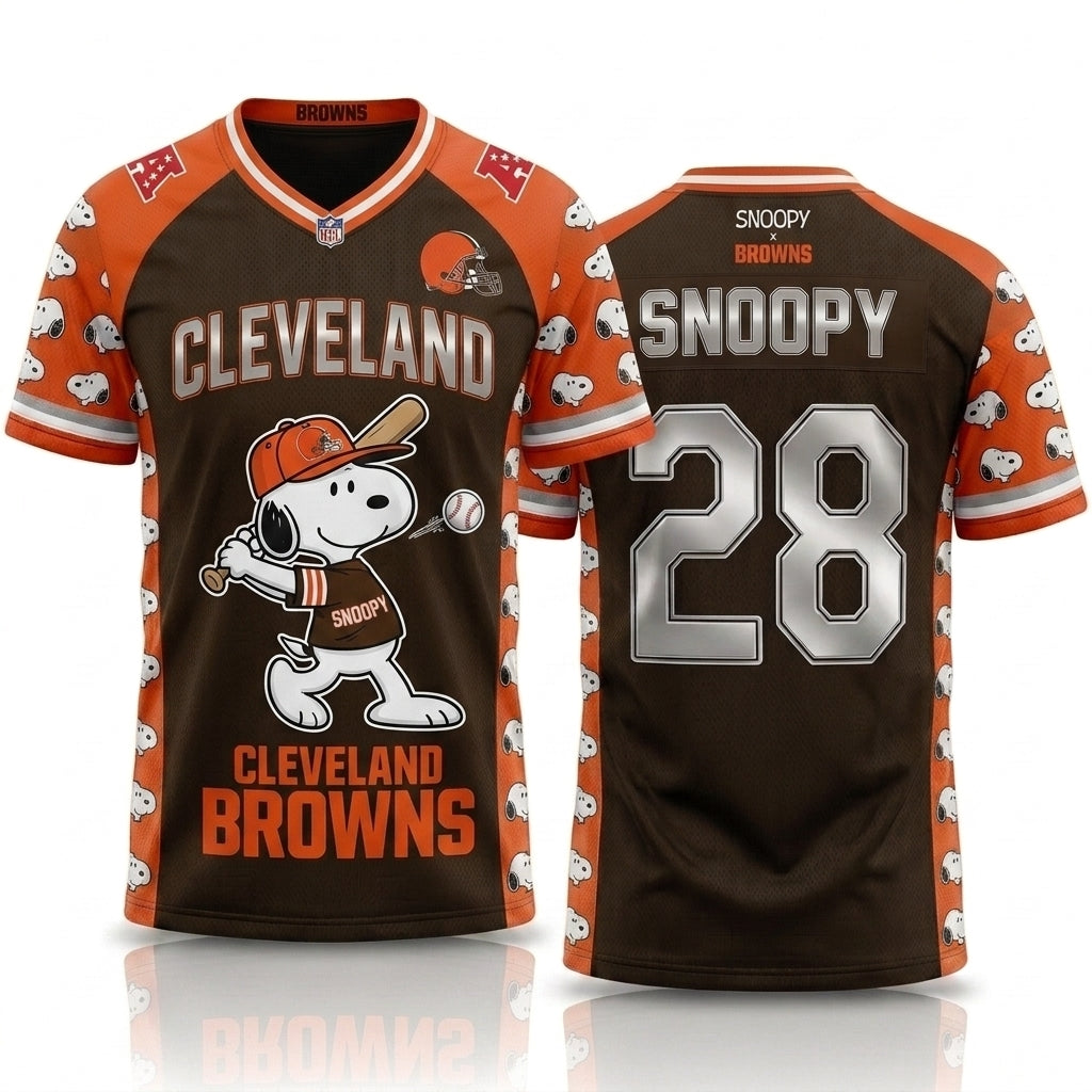 32 Teams Available | Cartoon Beagle Football Jersey, Sport Fan Shirt
