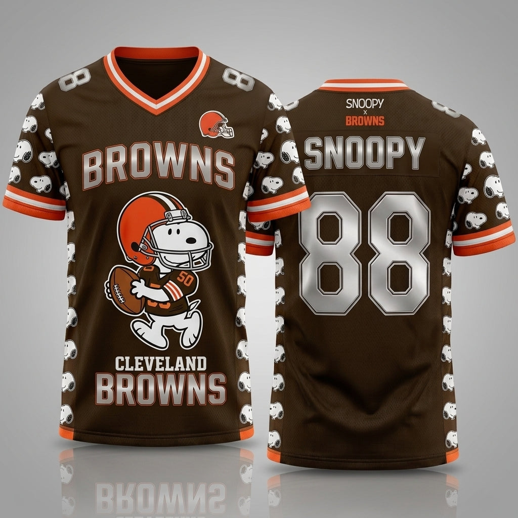 32 Teams Available | Cartoon Beagle Football Jersey — Sport Fan Shirt