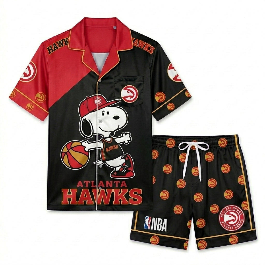 SHORT-SLEEVE PAJAMAS SET FOR BASKETBALL FAN