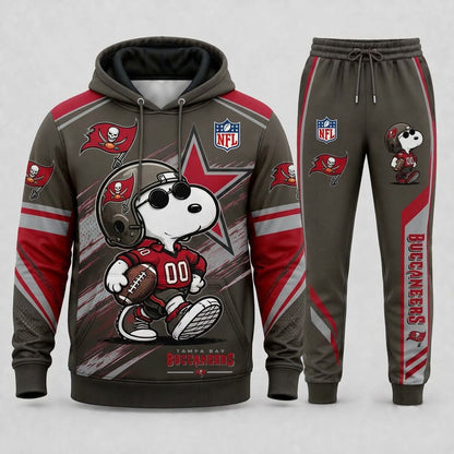 Snoopy NFL Fan Set — Hoodie & Sweatpants | All 32 Football Teams Available