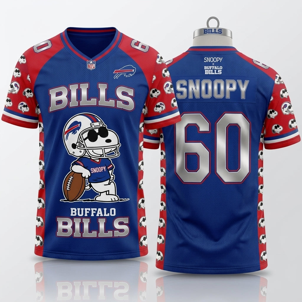 32 Teams Available | Cartoon Beagle Football Jersey, Sport Fan Shirt