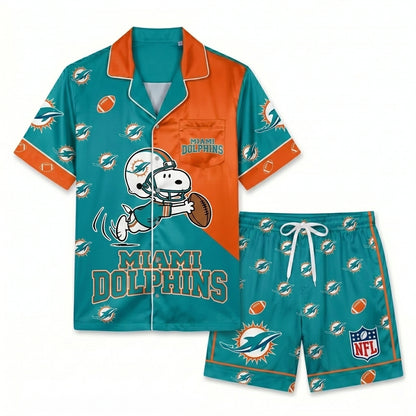 SHORT-SLEEVE PAJAMAS SET FOR TOP TEAM FOOTBALL FAN