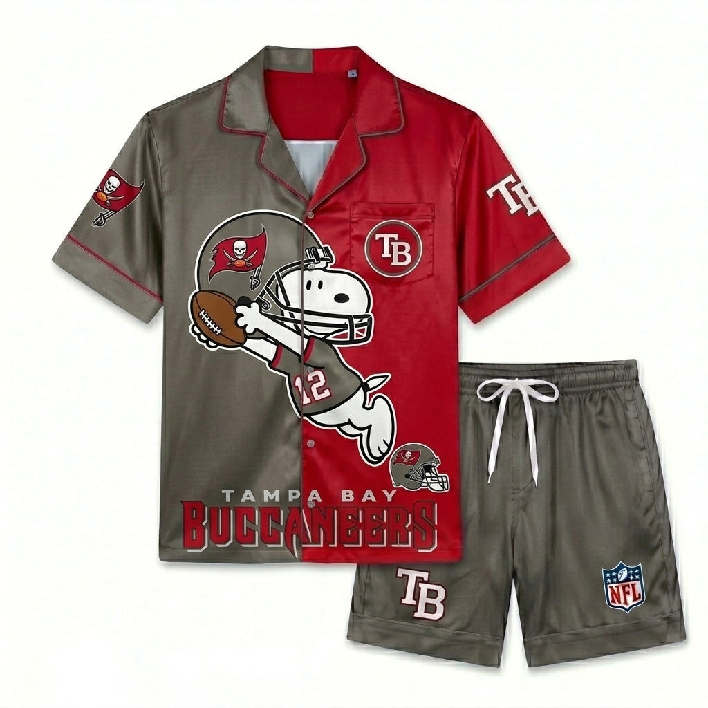 SHORT-SLEEVE PAJAMAS SET FOR TOP TEAM FOOTBALL FAN