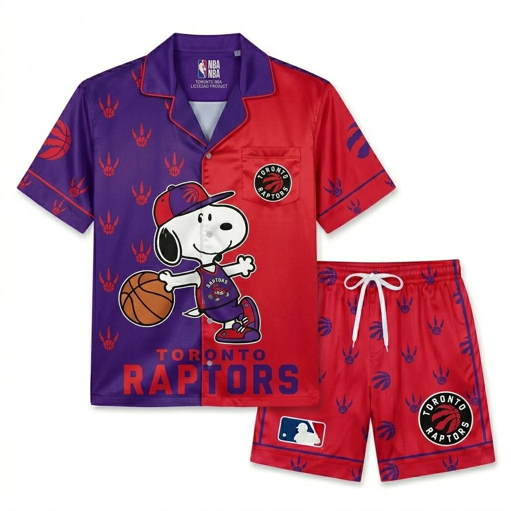 SHORT-SLEEVE PAJAMAS SET FOR BASKETBALL FAN