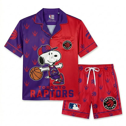 SHORT-SLEEVE PAJAMAS SET FOR BASKETBALL FAN