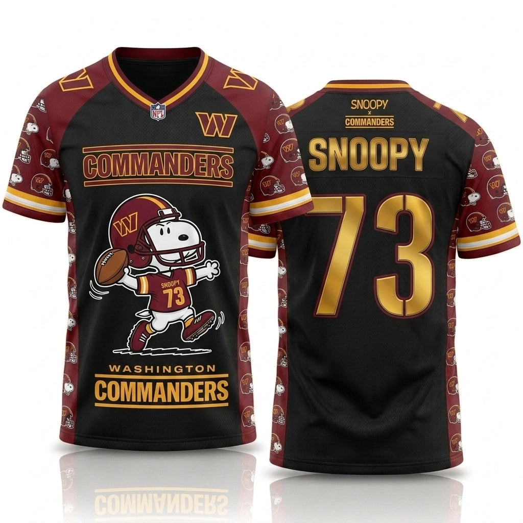 32 Teams Available | Cartoon Beagle Football Jersey, Sport Fan Shirt