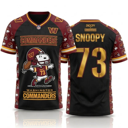 32 Teams Available | Cartoon Beagle Football Jersey, Sport Fan Shirt